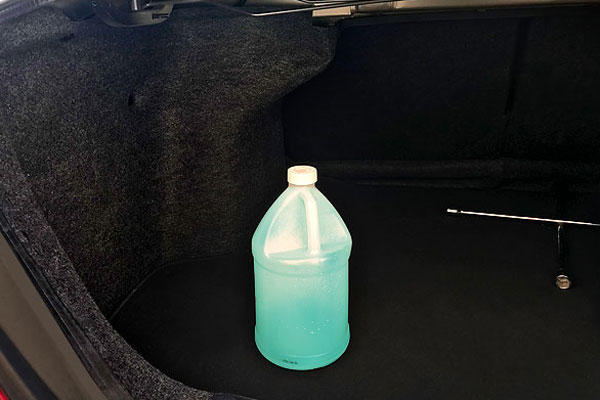 Keeping a bottle of window cleaner handy can help you stay on top of keeping your windshield clean.
